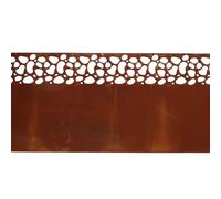 Esschert Design Bordure De Pelouse Mouchée Enroulée - Métal Marron - 480 X 0,1 X H 20 Cm