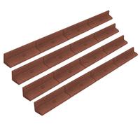 Bordure de pelouse flexible, 4,8 m de long, lot de 4 x 1,2 m, en terre cuite, pour délimiter le jardin, la pelouse, les allées, les bordures de chemin, les potagers, les parterres de fleurs et les jar
