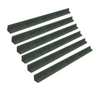 Bordure de Pelouse Flexible Bordure de Jardin Gazon Bordure de Chemin Bordure de Potager Bordure de Lit de Fleurs Bordure Surélevée en Caoutchouc Gazon Artificiel Vert | Lot de 6 x 1.2m