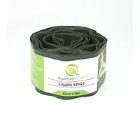 Bordure de pelouse flexible pour jardin, 9 m x 100 mm, vert foncé