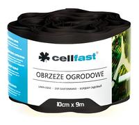 Bordure de pelouse ondulé Cellfast - PVC flexible - Noir - 100mm x 9m
