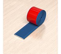 Bordure de protection antidérapante bleue pour seuil d'escalier en PVC de 10 m de large 5 cm de large pour marches intérieures - Protection durable des bords de nez d'escalier