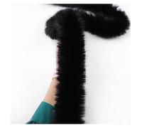 Bordure décorative, en velours, largeur de 6 cm, longueur de 10 mètres, couleur noire, pour costumes et décoration