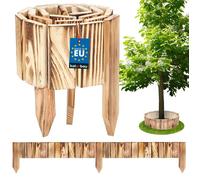 KOTARBAU® Bordure Jardin Exterieur Bois - 110 x 10 cm - Cloture Bois Jardin - Palissade Flexible - Décoration