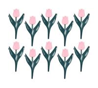 Bordure Jardin Paysager 10 pièces de décoration décorative en Forme de | Bordures Décoratives Jardin pour Pelouse Parterres Paillis Terrasse Piscine Cour Massif Rocaille Chemin s