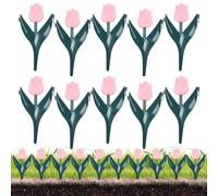 Bordure Jardin Paysager 10 Pièces Décoratives en Forme Florale | Bordure Pour Jardin pour Pelouse Parterres Paillis Terrasse Piscine Cour Massif Rocaille Chemin Fleurs