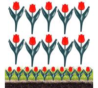 Bordure Plate-Bande 10 Pièces Décoratives en Forme Florale | Bordure de paysage décorative Pour Massifs Extérieur Rétention De Terre Cour Paillis Patio Gazon Piscine