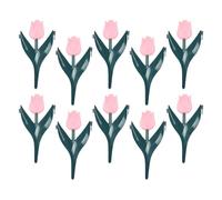 Bordure Plate-Bande 10 Pièces Décoratives en Forme Florale | Bordures Décoratives Jardin Pour Massifs Extérieur Rétention De Terre Cour Paillis Patio Gazon Piscine