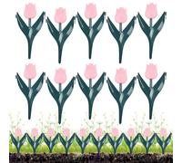 Bordure pour Massif 10 Pièces Décoratives en Forme Florale | Bordure Paysagère Pour Massifs Extérieur Rétention De Terre Cour Paillis Patio Gazon Piscine