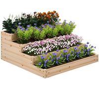 Bordure surélevée carrée - Jardinière - 4 niveaux - Pour les herbes, les légumes et les fruits