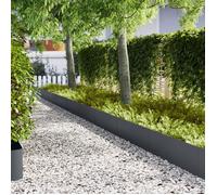 bordures de jardin vidaXL 10 pcs anthracite 100x0,5x30 cm en acier