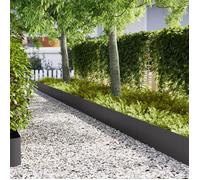 Vidaxl Bordures De Jardin 10 Pcs Noir 100x0,5x30 Cm Acier