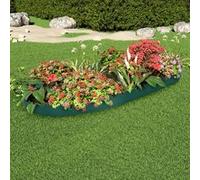 vidaXL Bordures de jardin 10 pièces Vert 65 x 15 cm PP