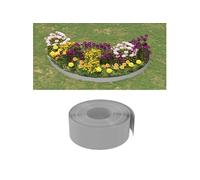 vidaXL Bordures de jardin 5 pcs gris 10 m 20 cm polyéthylène 3155455 Gris G