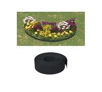 vidaXL Bordures de jardin 5 pcs Noir 10 m
