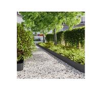 vidaXL Bordures de pelouse 10 pièces – acier laminé à froid 20 x 103 cm – noir