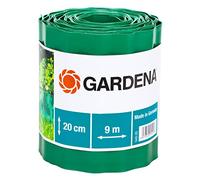 Bordures de pelouse de Gardena, 20 cm de hauteur : délimitation idéale de pelouse, également pour des parterres, plastique de haute qualité (540-20)