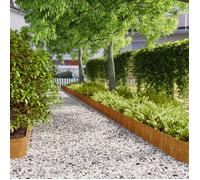 Bordures de pelouse - vidaXL - Acier corten - 20x103 cm - Flexibles - Lot de 10