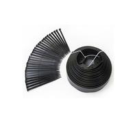 IDMarket - Bordurette de Jardin Flexible 10 M Noire Hauteur 5 CM + 30 piquets