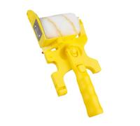 Bordureuse à Peinture Multifonction Rouleau Fin, sans Angle Mort | Abs Jaune, Portable et Léger, Têtes de Brosse Faciles à Remplacer, pour Murs et Plafonds