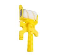 Bordureuse à Peinture sans Angle Mort Multifonction pour Murs et Plafonds | Abs Jaune, Légère et Portable, Têtes de Brosse Remplaçables, Outil Pratique pour Angles et Finitions