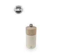 PEUGEOT - Moulin à Sel Boreal 12 cm - Réglage Classique - Innovation Sel Glace, Mécanisme Zirlion - En Bois De Hêtre Labellisé PEFC - Fabrication Française - Coloris Blanc Plume