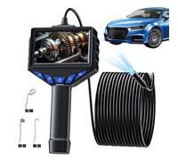 Borescope articulé avec écran IPS réglable, flexible, étanche avec | Caméra à sonde boroscopique pour inspection de tuyaux, échappements, moteurs et murs