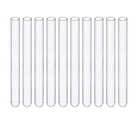 BorinGlass Tubes à essai en verre, lot de 30, 15x150 mm, verre de borosilicate de haute qualité, pour laboratoire, expériences scientifiques et stockage