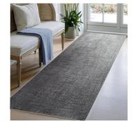 BORKOY Tapis de Passage Couloir 40x60 cm Gris Clair Simple Moderne Abstrait, Tapis Cuisine Lavable en Machine Antidérapant Doux, Tapis de Sol pour Entrée Bureau Cuisine Buanderie Chambre