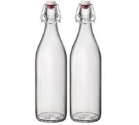 Bormioli 324Y - Bouteille Giara Transparente,1 litre (Lot de 2)