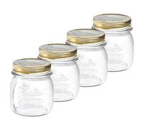 Bormioli 357760-CBB Lot de 4 Bocaux hermétique Quattro STAGIONI- 15CL