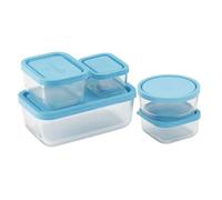 Bormioli 388840-SK5 Frigoverre Boîte de Conservation Verre Transparent Set de 5