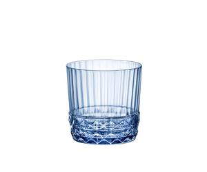 Bormioli 94121 Rocco America Lot de 6 verres Bleu Rocks, verre, 30 cl