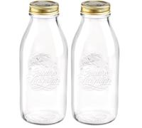 Bormioli Bocal HERMETIQUE 1L Ø101MM/H226MM Quattro STAGIONI (Lot de 2)