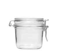 Bormioli Lot de 12 bocaux Fido avec bouchon mécanique - Capacité : 350 ml - Conservation hermétique grâce à l'anneau en caoutchouc et au bouchon à étrier