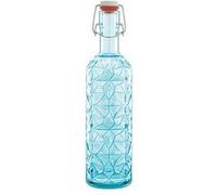 Bouteille en verre 1.000 ml 'Oriente', bleu azur, ouverture : bouchon à levier