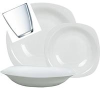 Bormioli - Parma - Service de table pour 12 personnes avec 12 verres offerts, 48 pièces