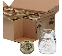 Bormioli Quattro Stagioni Lot de 12 bocaux de conservation - Capacité : 150 ml - Diamètre : 6,8 cm - Hauteur totale : 8,8 cm - Parfait pour Antipasti & Co - Pour ranger des provisions