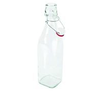 Bormioli Rocco 58305 Lot de 12 bouteilles à étrier métallique avec anneaux en caoutchouc, bouteilles de jus, bouteilles pour liqueurs/liqueurs 500 ml