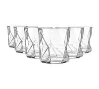 Bormioli Rocco 6x Cassiopea Lunettes de Whisky Water Old Fashioned 330ml Clear