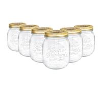Bormioli Rocco 6x Quattro Stagioni Verre Verre STAGINE JAR CANISTER 700ML
