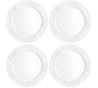 Bormioli Rocco Arc International Assiette Plate 32 cm arcopal de Verre Dure 6 en Jeu Blanche (Lot de 4)