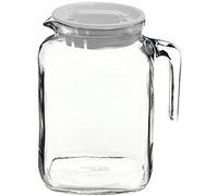 Bormioli Rocco, Bormioli, Cruche en Verre, avec Couvercle, frigoverre, transperente