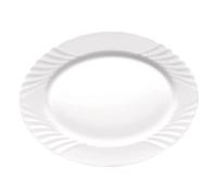 Bormioli Rocco Ebro Fontaine Ovale Opale 36 cm Blanc