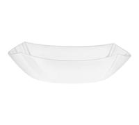 Bormioli Rocco, Eclissi Blanc Assiette creuse en verre opale trempé, 20,8 x 20,8 cm, empilable, lave-vaisselle et micro-ondes