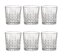 Bormioli Rocco Este Lot de 6 verres à whisky Transparent, Verre, Transparent, Whisky 300ml
