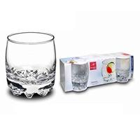 BORMIOLI ROCCO Galassia Lot de 3 Gobelets à whisky fabriqué en Italie 300 ml