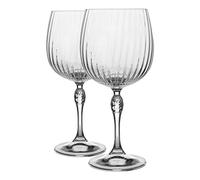 Bormioli Rocco Lot de 2 verres à gin et tonique de l'Amérique des années 20 - Style Art déco espagnol - Verre à cocktail Copa de Balon - 240 ml