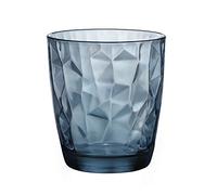 Bormioli Rocco Diamond Ocean Blue Bicchiere Acqua 30 cl Set 6 Pz In Vetro Colorato Blu