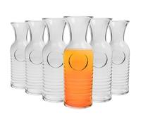 Bormioli Rocco Officina 1825 Verre Carafe à Eau - 1,2 litres au Service des carafes - Made in Italy - Lot de 6